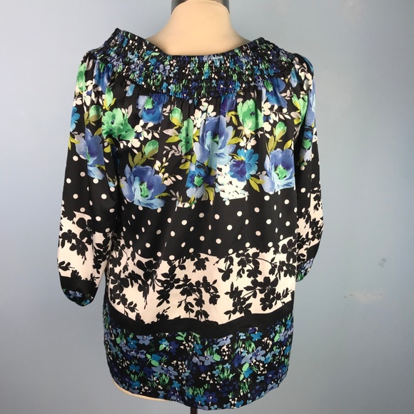 Sunny Leigh Womens M Floral Top - Picture 4 of 5